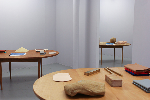 Ben Cain, A Stage Before, installation view, Supplement, London, 2014 (BEN CAIN - PERFORMANCE WITH EMMA HOETTE 3)