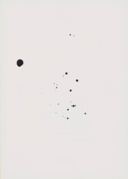  John Latham, One Second Drawing, undated  (EVEN DUST CAN BURST INTO FLAMES 2)