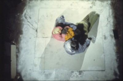 Carlyle Reedy Human Visual Sculpture in Contemplative Time (1972)  Slide documentation of performance. Images courtesy the artist. (THE PRESENT MOMENT/THE WHOLE EVENT: PART TWO 6)