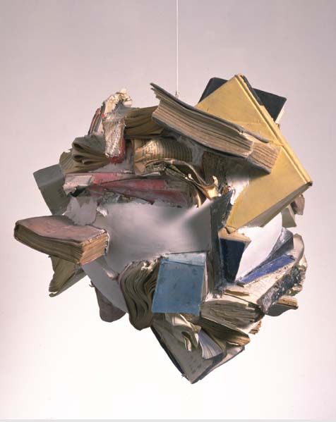 John Latham, Cluster no. 11 from Cluster of Eleven (1992)  Plaster, fragments of books. 44 x 54 x 50 cm. Photo: Courtesy Lisson Gallery, London. (THE PRESENT MOMENT/THE WHOLE EVENT: PART ONE 5)