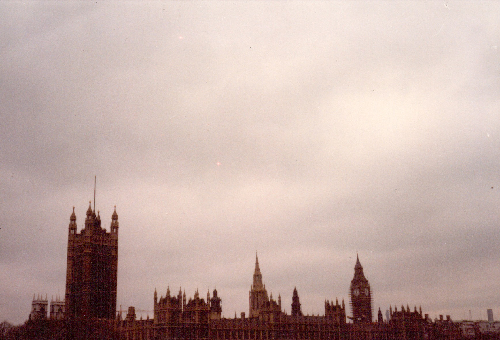 John Latham Distress over Parliament two marine distress flares, May 1, 1983 ( OFFSITE —  Distress Over Parliament  1)