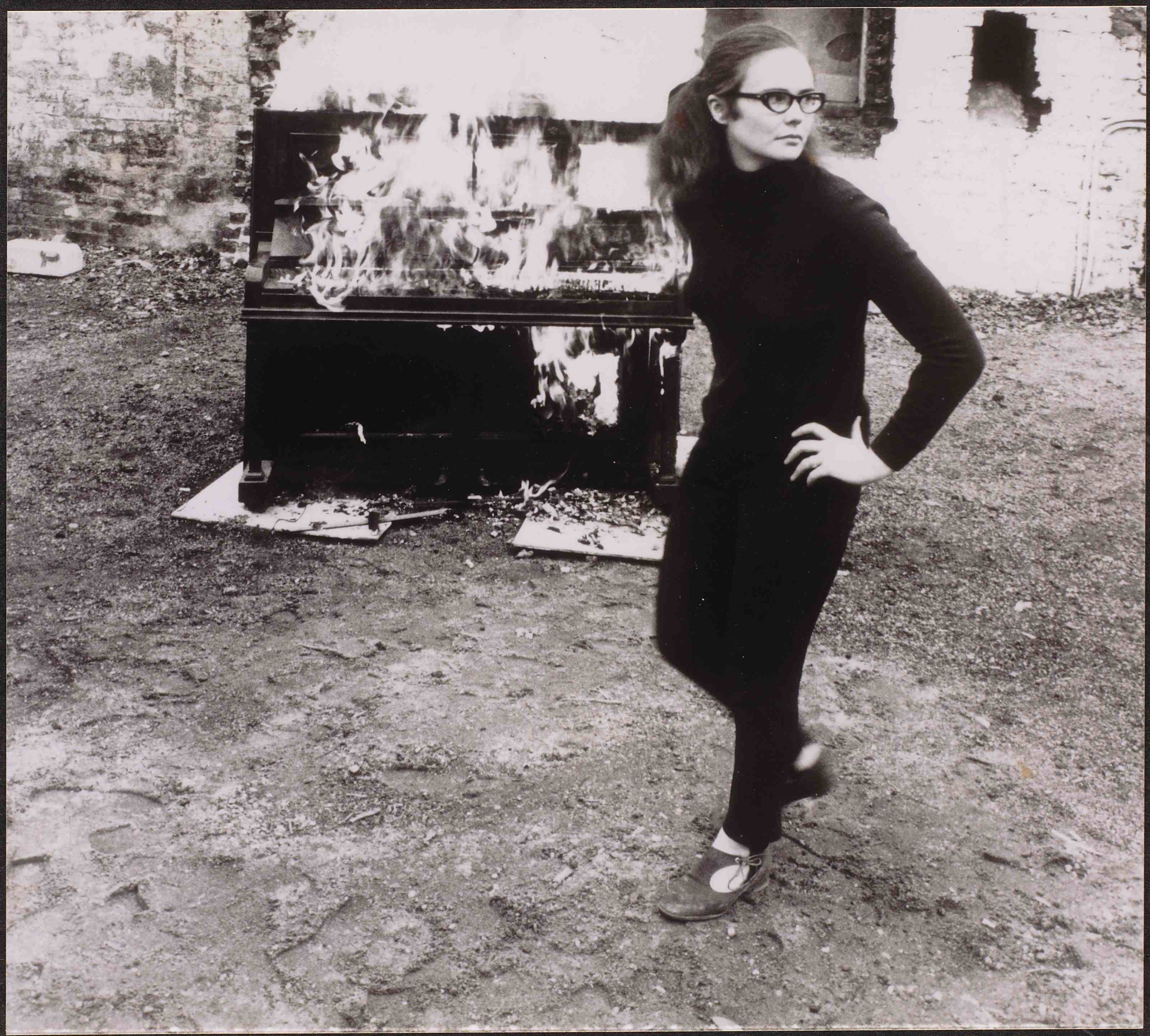 Annea Lockwood Piano Burning, London 1968 (Someone else can clean up this mess: 1)