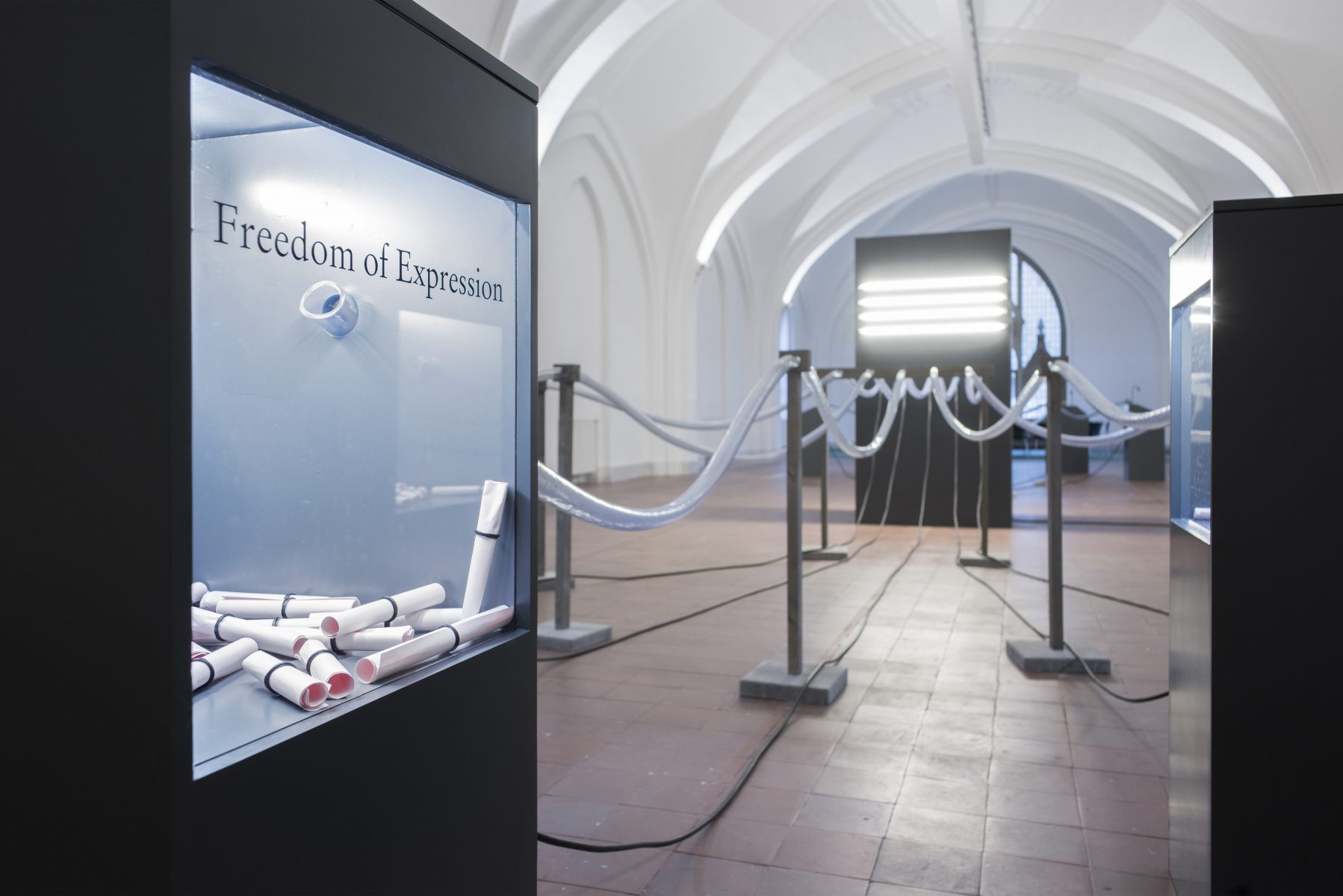 Stine Marie Jacobsen, Law Shifters, 2016-. Installation view - A World Not Ours, Kunsthalle Mulhouse, 2017, France. Courtesy the artist. (Stine Marie Jacobsen - Law Shifters 1)