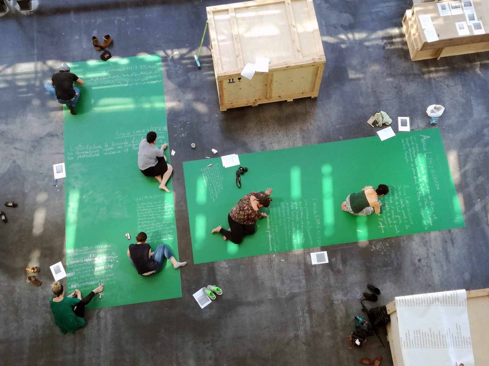 Stine Marie Jacobsen, Law Shifters, 2016-. Installation view - A World Not Ours, Kunsthalle Mulhouse, 2017, France. Courtesy the artist. (Stine Marie Jacobsen - Law Shifters 0)