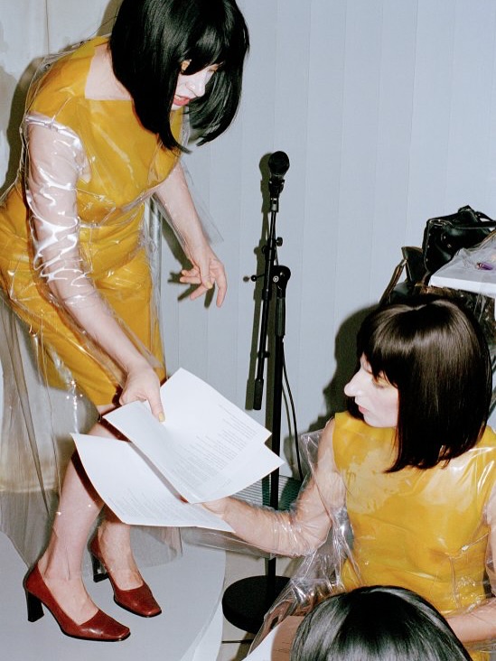 TLC23 and The Amber Press, performance still, 2024, Kunstverein Dortmund, 2024, photographed by Steven Natusch (KATIE SHANNON 2)